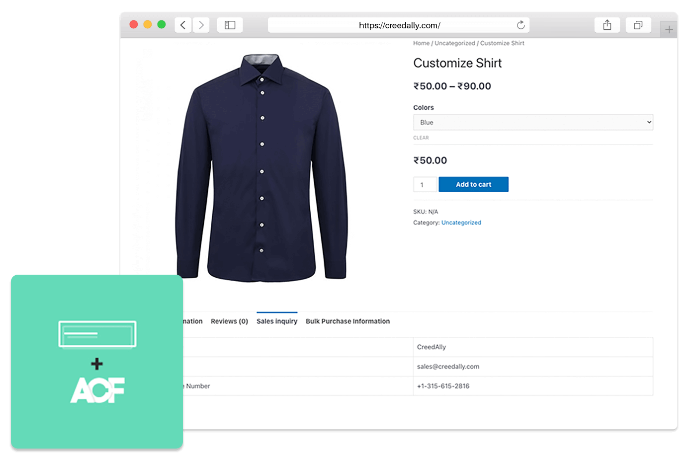 ACF Extension for WooCommerce Variable Product
