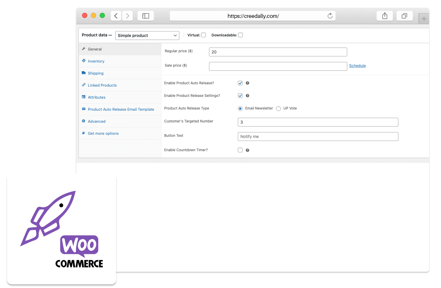 WooCommerce Product Auto Release